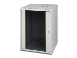 Digitus Unique – 19" Wandverteiler 16U, IP20, abschliessbar, 600 × 600 × 820 mm, lichtgrau, Stahl