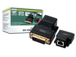 Digitus DS-54101 – DVI-Extender – 1920×1200, bis 70 m, RJ-45, DVI-D – Schwarz