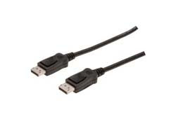 Digitus DisplayPort-DisplayPort Kabel – 2 m, DisplayPort 1.2, schwarz