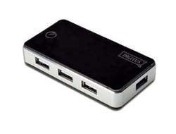 Digitus USB-Hub – USB 2.0, 7× USB-A, für Windows/Mac