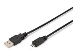 Digitus USB-Kabel, USB-A zu Micro-USB, 1,0 m, USB 2.0