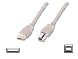 Digitus USB-Kabel, USB-A zu USB-B, 1,8 m