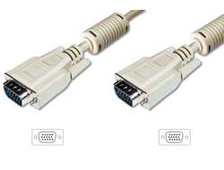 Digitus VGA-Monitorkabel – HD15 Stecker/Stecker, 1,8 m