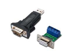 Digitus USB 2.0 (Stecker) auf RS-485 (Stecker) Adapter, 80 cm, für Windows/Mac/Linux