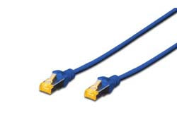 Digitus CAT 6A Patchkabel – 2 m, Blau, S-FTP, LSZH