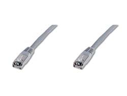 Digitus Cat5e Patchkabel – 10 m, RJ45–RJ45, Grau, geschirmt (SF/UTP) – 1 Stk.