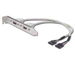 Digitus USB-A auf 2×5pin IDC Kabel – USB 2.0 (480 Mbit/s) – 0,25 m – AWG 28, UL2725