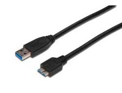 Digitus USB-Kabel, USB-A zu Micro-USB, 1 m, USB 3