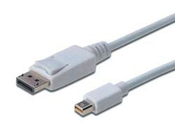 Digitus Mini DisplayPort-DisplayPort Kabel – 2 m, weiss, DisplayPort 1.1a