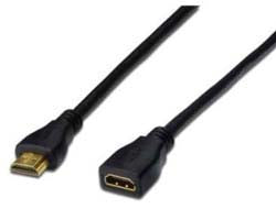 Digitus HDMI-Kabel, HDMI / HDMI, Schwarz, 1 Stück