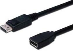 Digitus DisplayPort (Stecker) auf DisplayPort (Buchse) Adapter, Verlängerungskabel