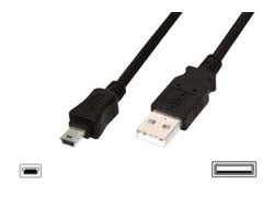 Digitus USB-Kabel, USB-A zu USB-B, 3 m, USB 2.0