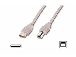 Digitus USB-Kabel, USB-A zu USB-B, 1,8 m, USB 2.0