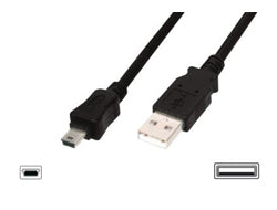 Digitus USB-Kabel, USB-A zu Mini-USB, 1,8 m, USB 2.0