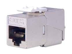 Digitus Cat 6A Keystone-Modul – geschirmt, RJ-45 (LSA), 24er-Set, Silber