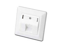 Digitus Keystone-Modul RJ45, 1×RJ-45, 80×80 mm, metallisch – weiss