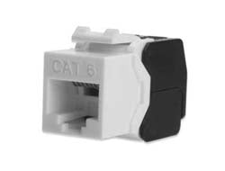 Digitus Cat6 Keystone-Modul – ungeschirmt, Schwarz/Weiss, 50×100×23 mm