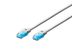 Digitus CAT5E Patchkabel – 5 m, Weiss, U-UTP