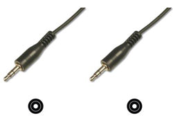 Digitus Audiokabel 3,5 mm Klinke (Stecker) auf 3,5 mm Klinke (Stecker) – 2,5 m, 3-polig (TRS), Schwarz