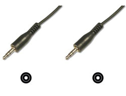 Digitus Audiokabel 3,5 mm Klinke (Stecker) auf 3,5 mm Klinke (Stecker) – 1,5 m, 3-polig (TRS), Schwarz