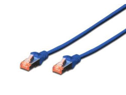 Digitus Patchkabel – 0,25 m, Blau, Cat 6 S-FTP