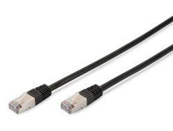 Digitus CAT 5E Patchkabel – 1 m, Schwarz, geschirmt