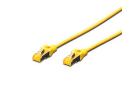 Digitus CAT 6A Patchkabel – 0,5 m, Gelb, geschirmt