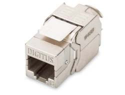 Digitus PROFESSIONAL Keystone-Modul – Cat6, geschirmt, flach, silber, RJ-45 (weiblich)