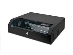 Digitus SOHO Slim – 19" Wandverteiler 3U, IP20, abschliessbar, 525 × 475 × 145 mm, schwarz, Metall