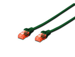 Digitus CAT6 Patchkabel – 5 m, Grün, U/UTP, PVC