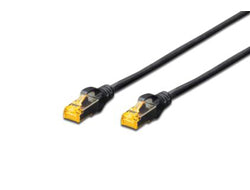 Digitus CAT6A Patchkabel – 0,25 m, Schwarz, geschirmt, LSZH