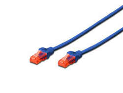 Digitus Patchkabel – 1 m, Blau, Cat 6, U-UTP