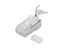 Digitus Modularstecker – Cat6A, geschirmt, Pass-Through, Goldkontakte, Transparent
