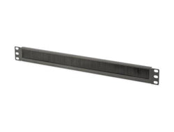 Digitus 19" 1U Rangierpanel, Kabelbürstenleiste, 483×11×44 mm – Schwarz