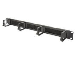 Digitus Kabelmanagementtafel – 19", 1U, Stahl, Schwarz (1er)