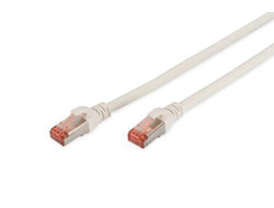 Digitus Patchkabel – 3 m, Weiss, Cat 6, geschirmt, LSZH