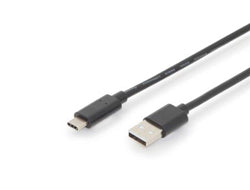 Digitus USB-Kabel, USB-A zu USB-C, 3 m, USB 2.0