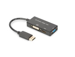 Digitus DisplayPort Multiport-Adapter – 3-in-1 Konverterkabel