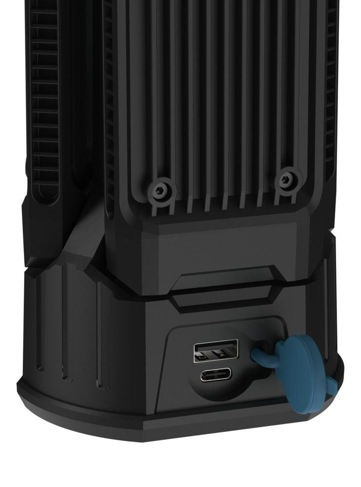 Ansmann Arbeitsleuchte Triohead 7000R – 7000 lm, Akku 4000 mAh, 66 W, IPX4, dimmbar – Schwarz