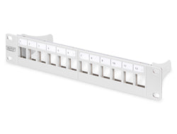 Digitus Rangierpanel 19" 1U, 12-Port – Grau