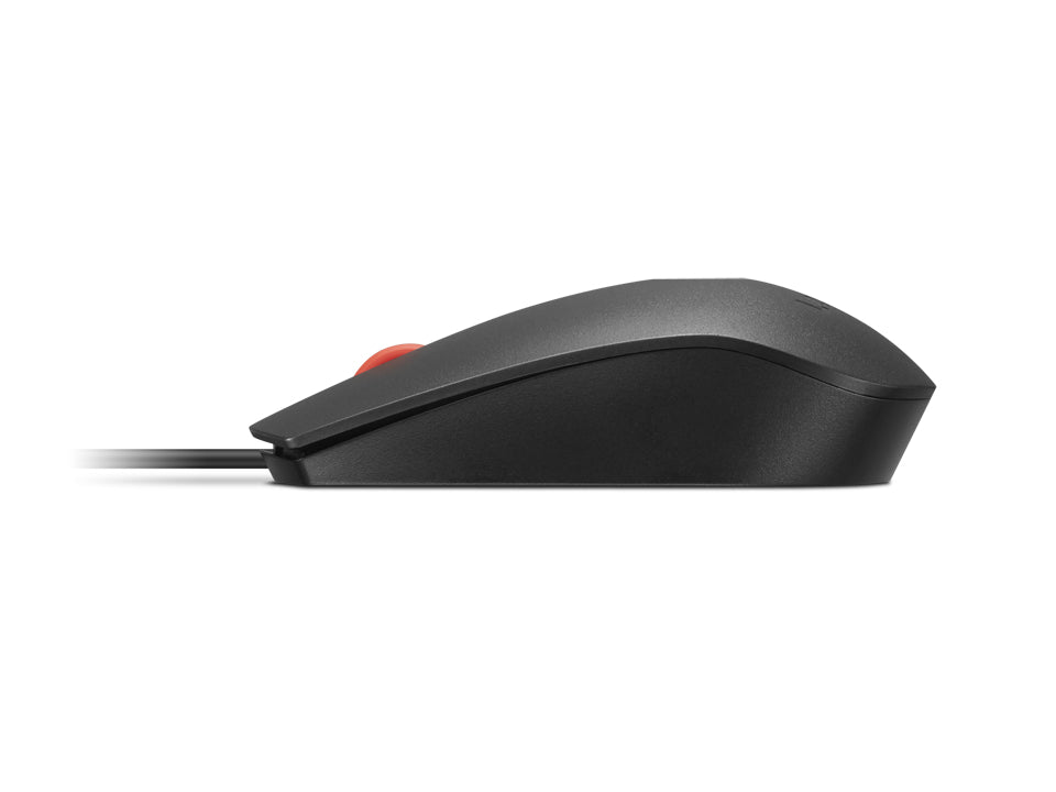 Lenovo FP USB MC G3 – Maus – Kabelgebunden (USB‑A), beidhändig, Schwarz