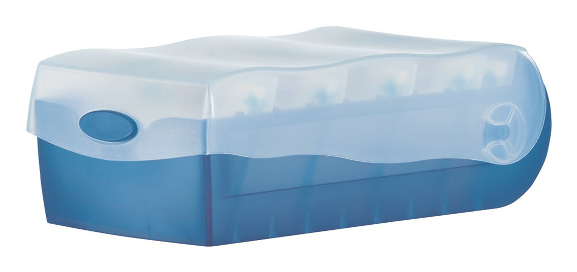 HAN Karteibox A7, liniert, blau, Polypropylen (PP) – 100 Stück