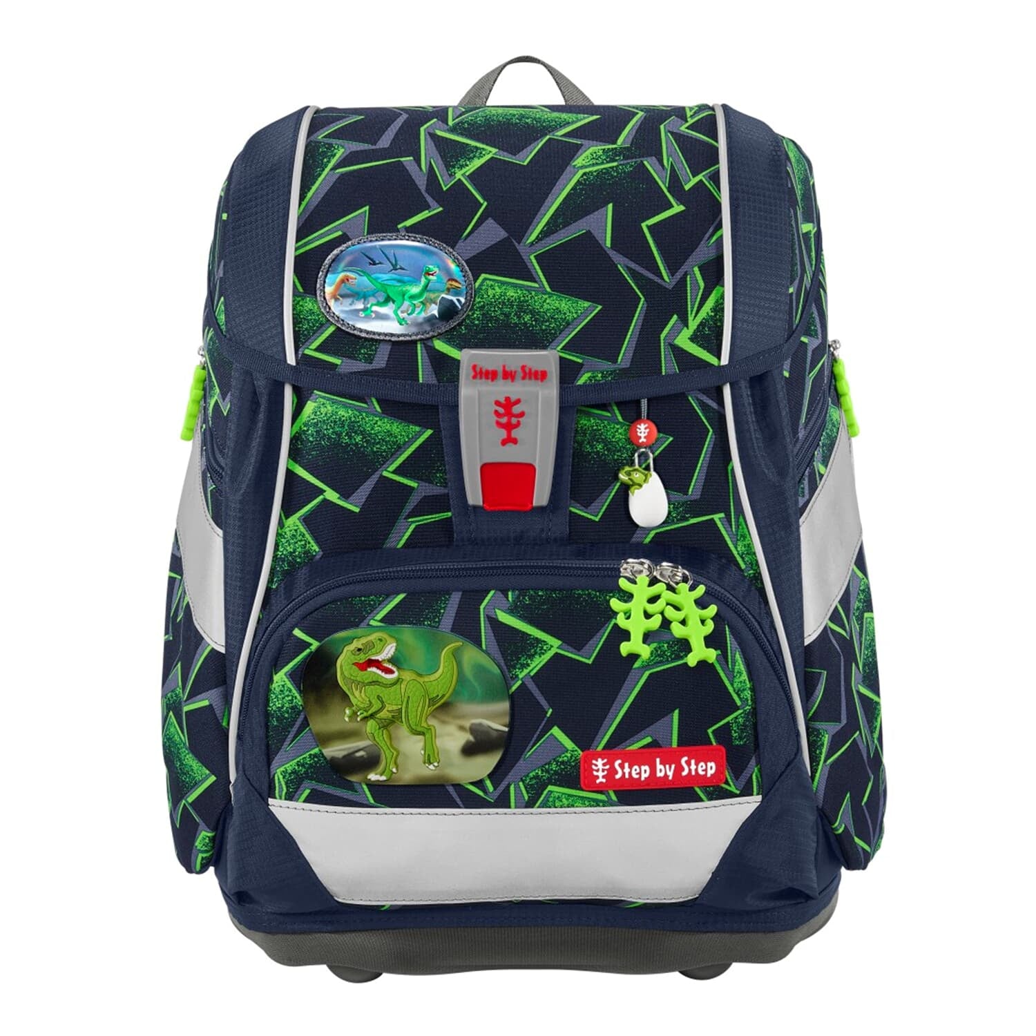 Step by Step Schulrucksack 2in1 Plus – 6-teilig – Wild T-Rex Taro