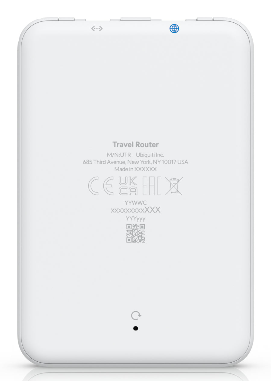 Ubiquiti UniFi UTR – Wi-Fi 5 Router, Dual-Band (2,4/5 GHz), 867 Mbit/s, 2× GbE, USB-C, Weiss
