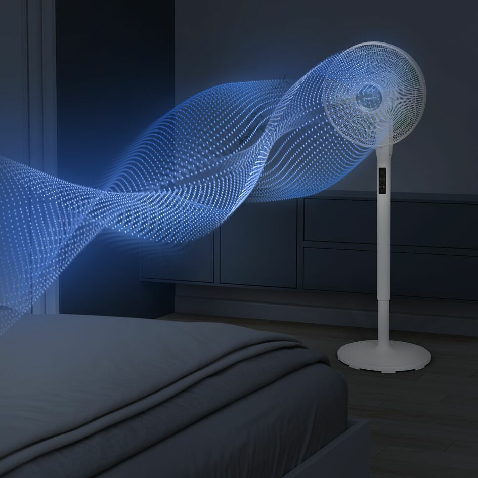 Rowenta Turbo Silence Extreme+ Standventilator VU5890 – 40 cm, 16 Stufen, oszillierend, Timer, 34 W, 58 dB(A)