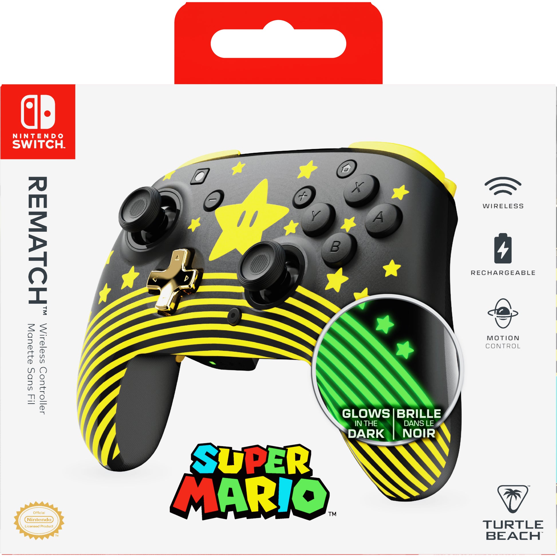 Turtle Beach Rematch – Gamepad – Bluetooth, USB (Typ-C), für Nintendo Switch & mehr, Schwarz