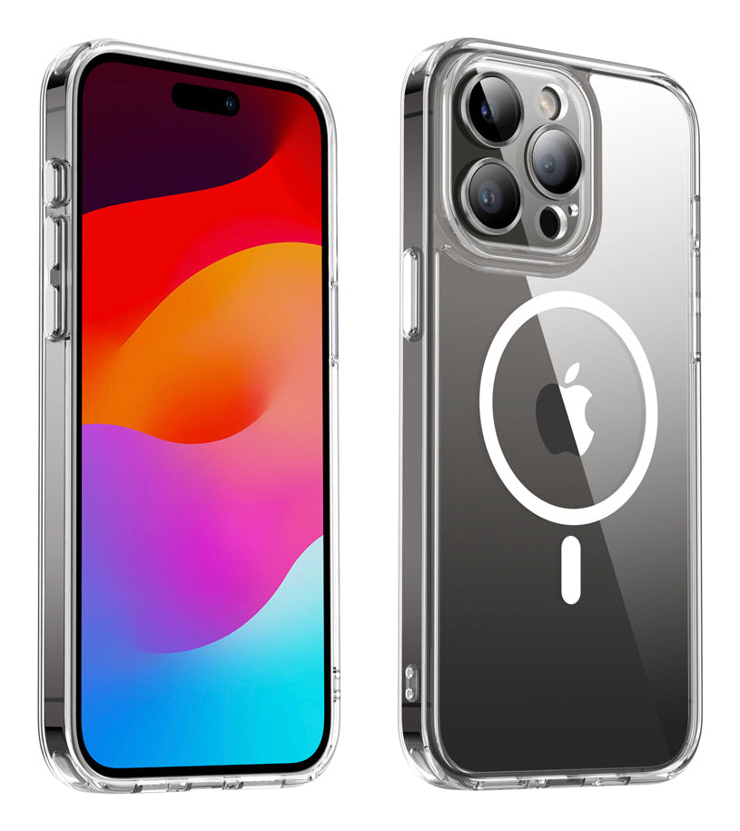 Valenta Trend MagSafe Hülle – für iPhone 15 Pro Max, Transparent, TPU