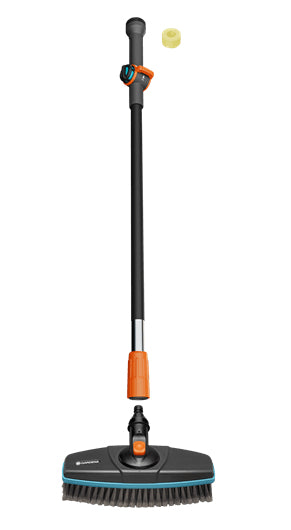 Gardena Reinigungsset Cleansystem – Teleskopgriff 163,0 cm, Kunststoff, grün/grau/orange