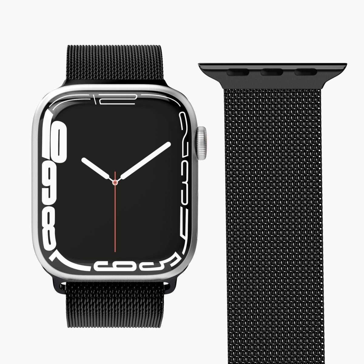 Vonmählen Milanese Loop 1 – Armband – für Apple Watch 38/40/41 mm, Schwarz, Edelstahl