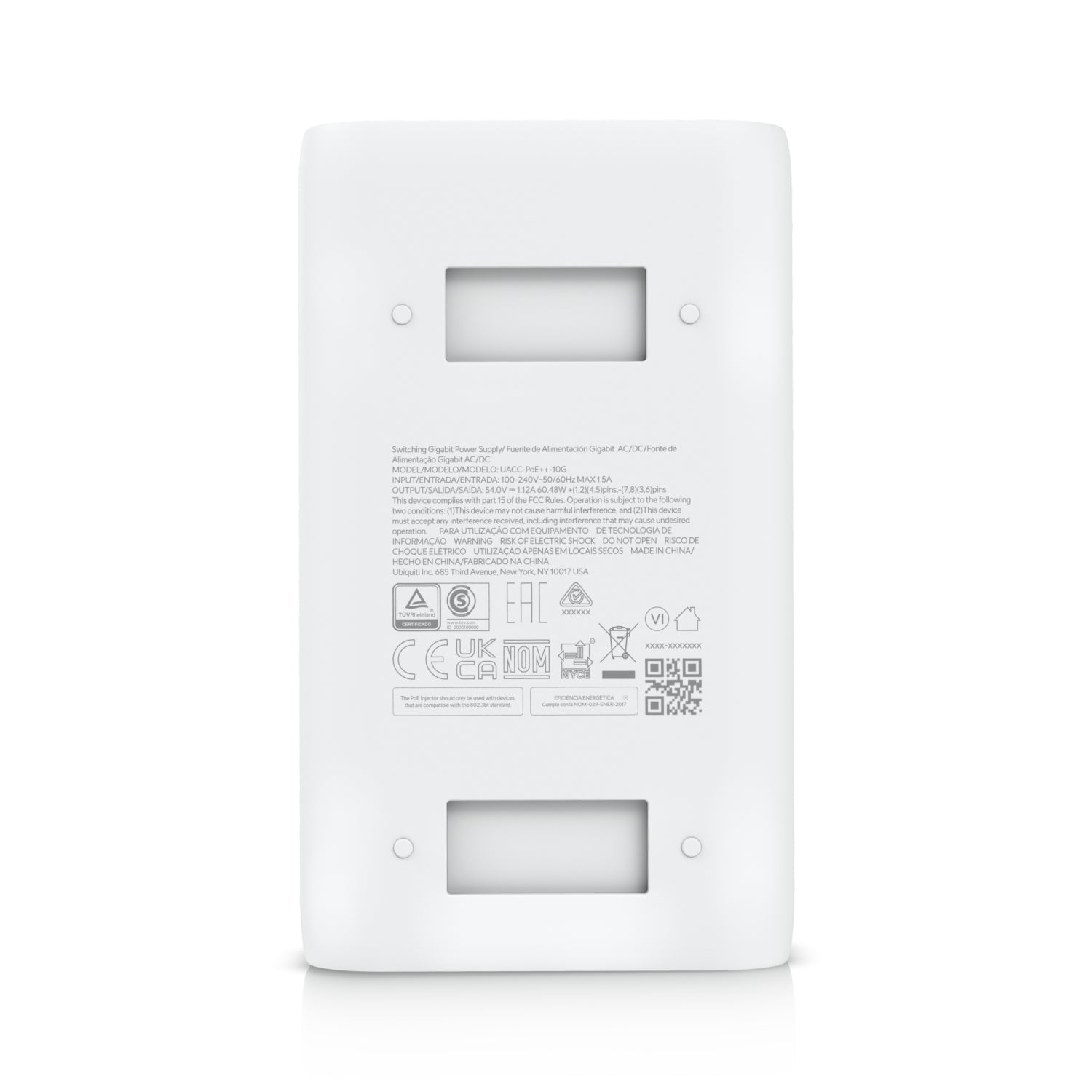 Ubiquiti PoE-Midspan – 60 W PoE++, 2× RJ-45, 10G
